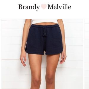 COPY - Navy Brandy Melville Summer Thermal Shorts
